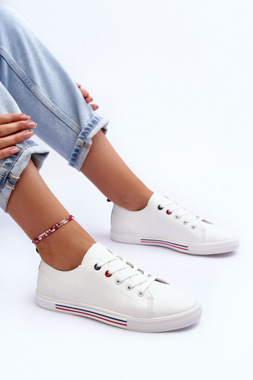 Leer sportschoenen Dames Initte kleur Mossaia