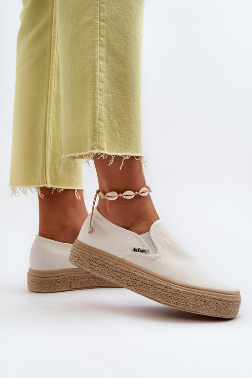 Damesschoenen Slip-On Met Vlecht Lee Cooper LCIN-24-44-2430