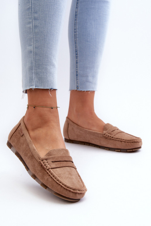 dames mocassins van eco-suèdeoIne Big Star NN274930 Memory Foam System beige