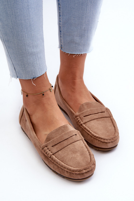 dames mocassins van eco-suèdeoIne Big Star NN274930 Memory Foam System beige