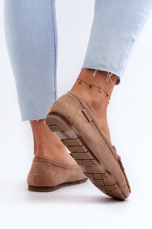 dames mocassins van eco-suèdeoIne Big Star NN274930 Memory Foam System beige