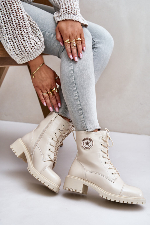 Enkellaarsjes voor Inerknemers Opar het kasteel opInarmen beige Soratta