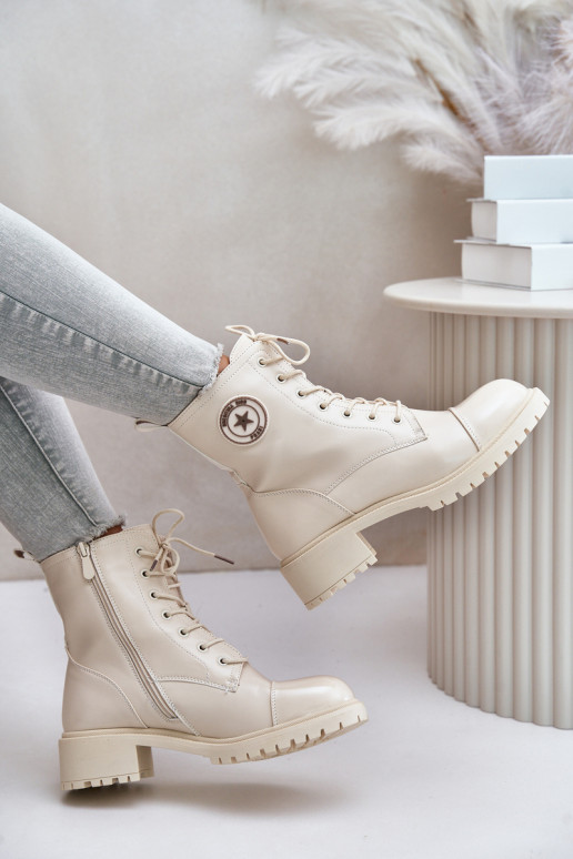 Enkellaarsjes voor Inerknemers Opar het kasteel opInarmen beige Soratta