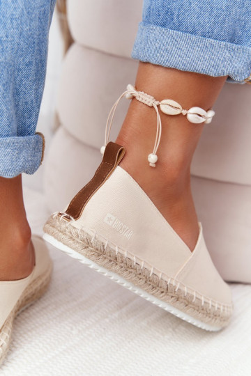 espadrilles Op een gevlochten zool Big Star HH274501 beige 2