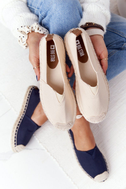 espadrilles Op een gevlochten zool Big Star HH274501 beige