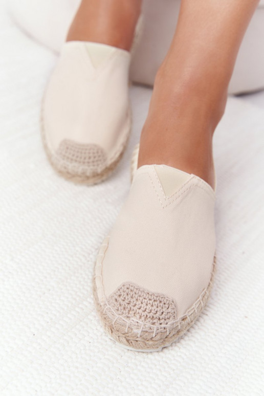 espadrilles Op een gevlochten zool Big Star HH274501 beige