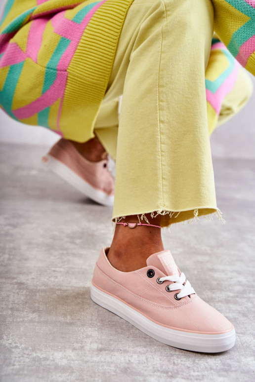 materiaal Dames Sneakers Big Star KK274020 Nude