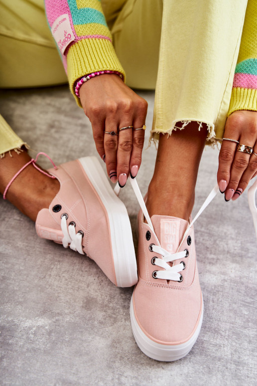 materiaal Dames Sneakers Big Star KK274020 Nude