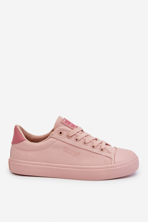 Het klassieke model platte sneakers Big Star LL274095 Lichtroze tint