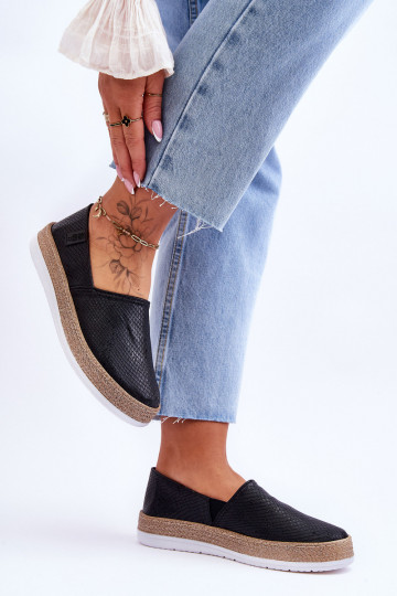 Leren espadrilles Mocassins Big Star LL276002 zInart 2