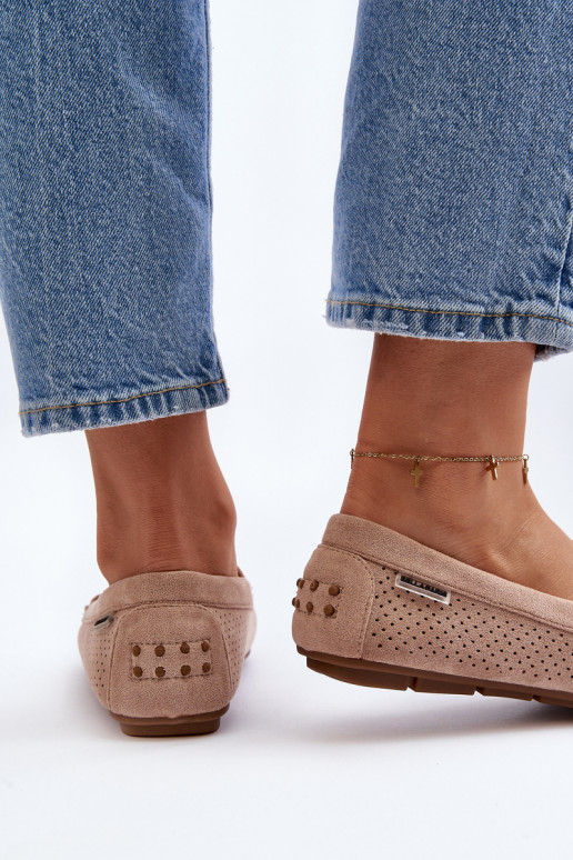 Dames met elementen van opengeInerkt Mocassins beige Rasirna