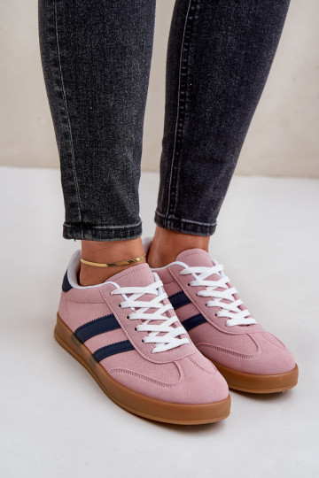 Sneakers model schoenen Dames laag roze EnnorInen