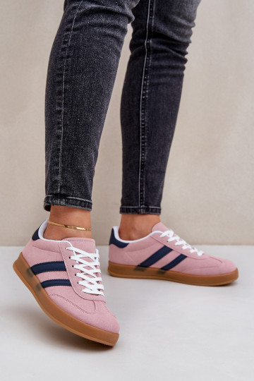 Sneakers model schoenen Dames laag roze EnnorInen 2