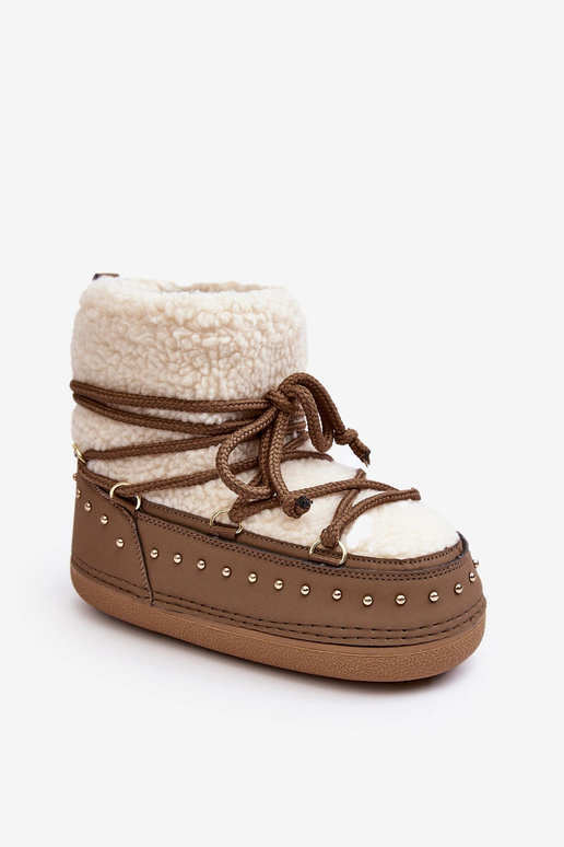 Dames snowboots met schapenvacht...