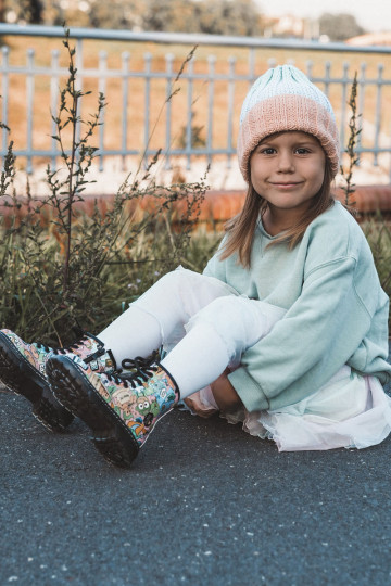 INarme kinderschoenen Afafdrukkenken roze Dexi 2