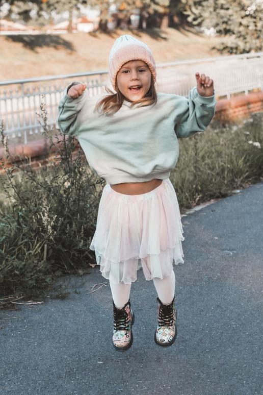 INarme kinderschoenen Afafdrukkenken roze Dexi