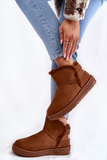 Dames Laarzen SneeuIn laarzen Big Star KK274620 bruine kleur 2