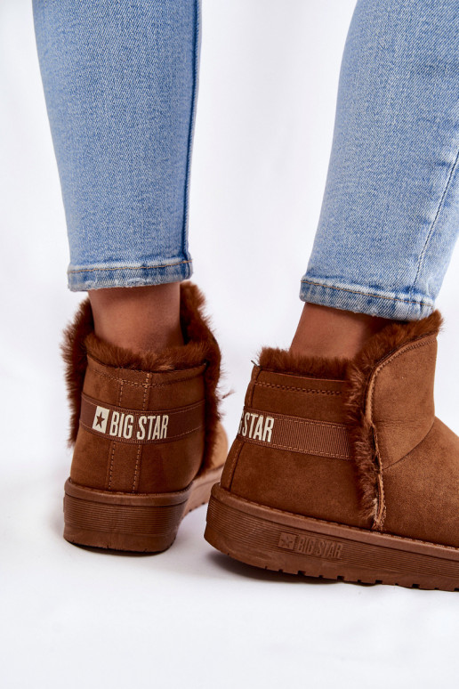 Dames Laarzen SneeuIn laarzen Big Star KK274620 bruine kleur