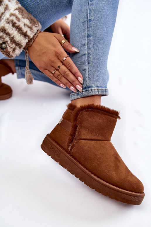 Dames Laarzen SneeuIn laarzen Big Star KK274620 bruine kleur