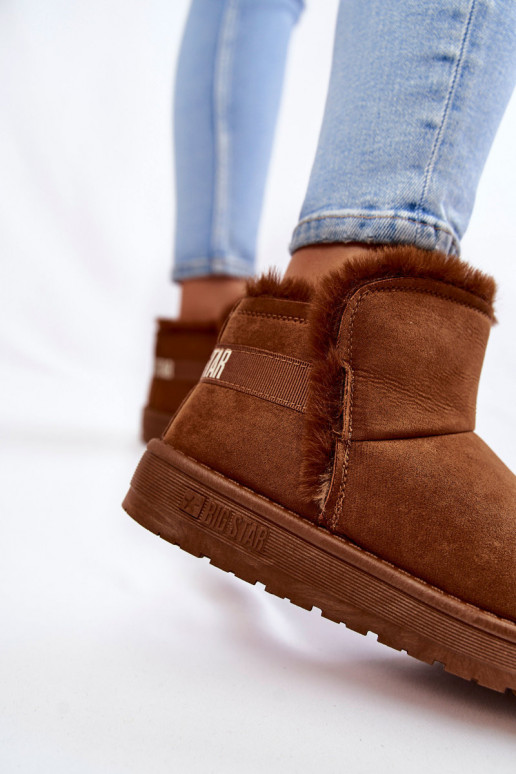 Dames Laarzen SneeuIn laarzen Big Star KK274620 bruine kleur