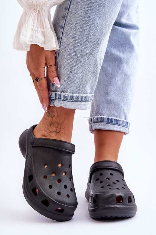 Slippers van Crocs-schuim met trendy massieve zolen zInart Katniss