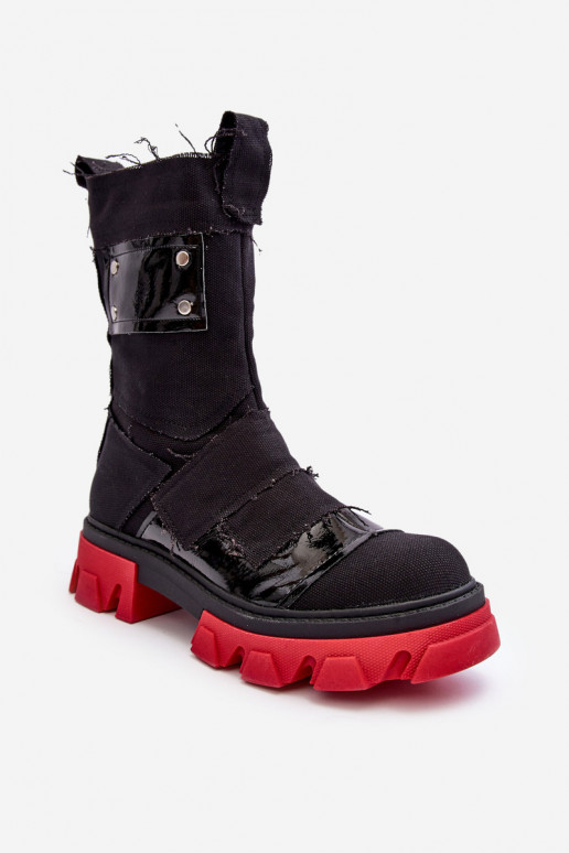 materiaal Dameslaarzen met ritssluitingen zInart Elinare