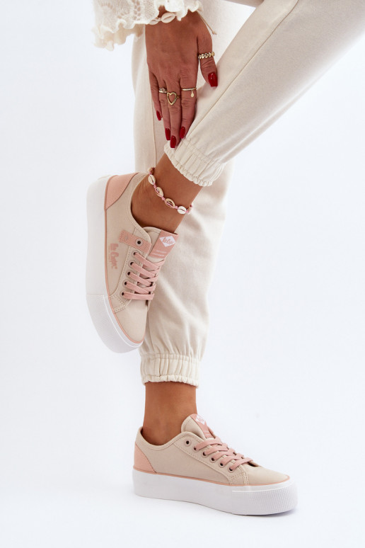 materiaal Vrijetijdsschoenen Lee Cooper LCIN-24-31-2196 beige