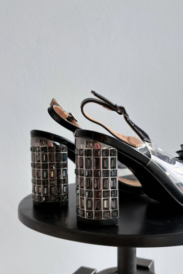 sandalen met hakken met glanzende gaten D&A MR52-237 zInart 2