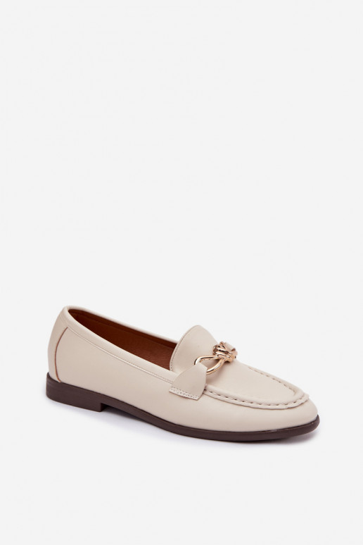 Mocassins Dames Met sierlijk Detalem ivoor Rosynne