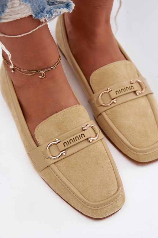 Mocassins Mocassins Dames Met sierlijk Element geel Evelora