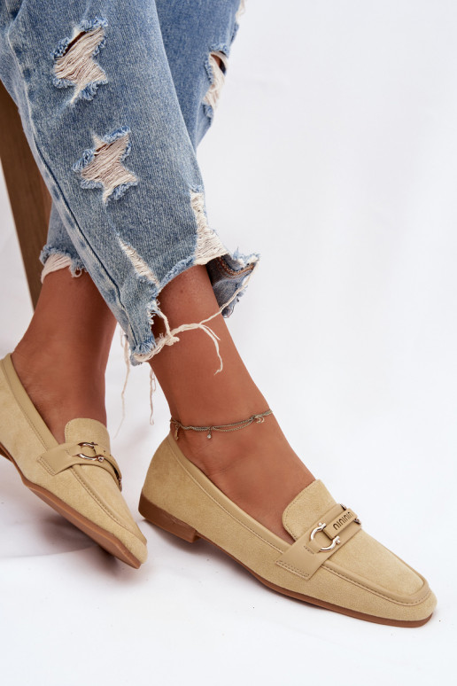 Mocassins Mocassins Dames Met sierlijk Element geel Evelora