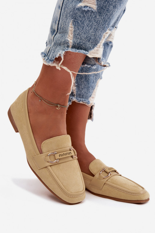 Mocassins Mocassins Dames Met sierlijk Element geel Evelora