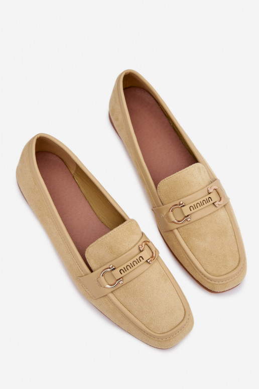 Mocassins Mocassins Dames Met sierlijk Element geel Evelora