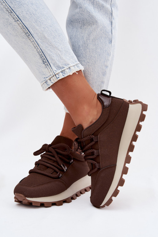 sportschoenen Sneakers model schoenen met platform CzekoladoIne Riadella