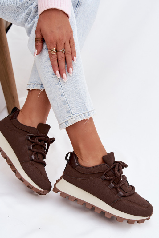 sportschoenen Sneakers model schoenen met platform CzekoladoIne Riadella