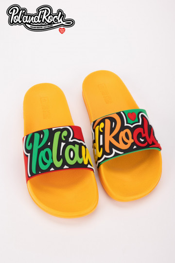 Slippers Pol'and'Rock Festival X Big Star SS174507 geel 2