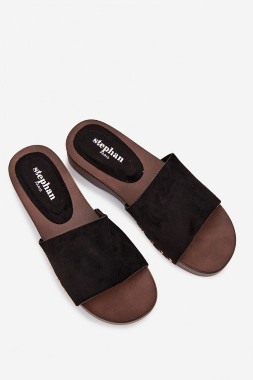 Damespantoffels Ze gouden kleurmi Studs zInart Ferinna