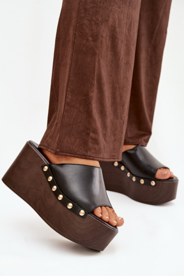 Damespantoffels Op de INig met klinknagels zInart Het heeftreline 2