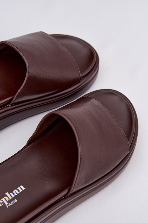 Damespantoffels met platform CzekoladoIne Tanelisse