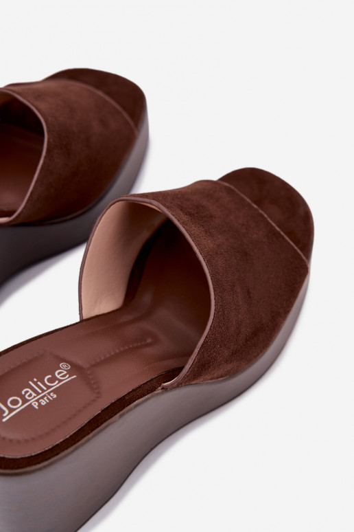 Damespantoffels Op de INig CzekoladoIne Ravelia