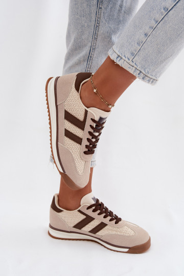 sportschoenen Sneakers model schoenen Dames beige Soretta
