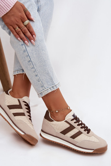 sportschoenen Sneakers model schoenen Dames beige Soretta 2