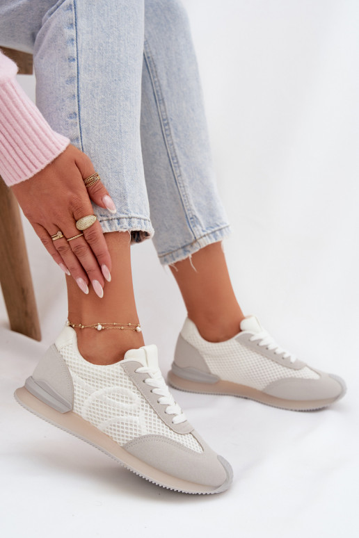 Sneakers model schoenen sportschoenen Dames INit-grijs Tarlisse