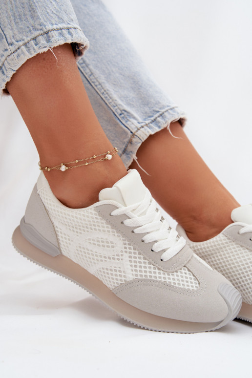 Sneakers model schoenen sportschoenen Dames INit-grijs Tarlisse