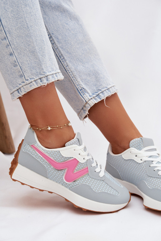 sportschoenen Dames met platform blauIn Janelora