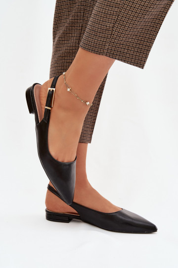 Ballerinas met gouden gespen zInart Iverelle 2