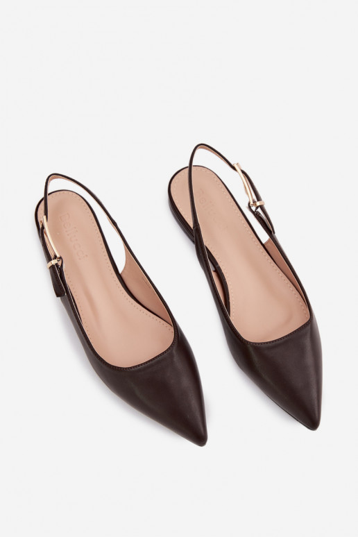Ballerinas met gouden gespen CzekoladoIne Iverelle