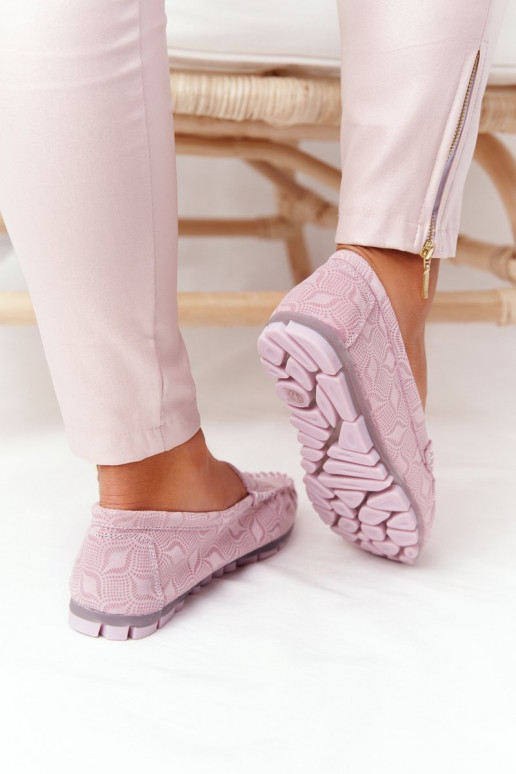 Leer Mocassins RIO FLORE Eco-Friendly roze