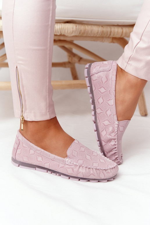 Leer Mocassins RIO FLORE Eco-Friendly roze