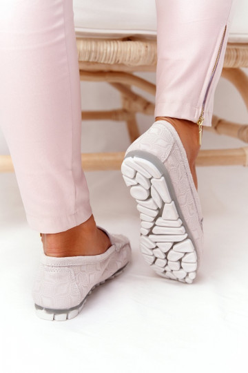 RIO FLORE leren mocassins in zandkleur kunstleer 2
